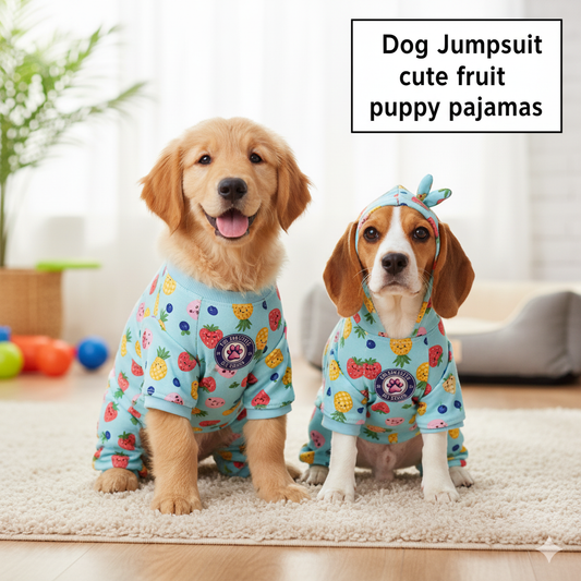 Dog Jumpsuit cute fruit puppy pajamas