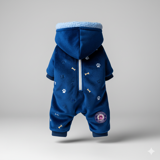 Dog jumpsuit for small dog winter warm velvet