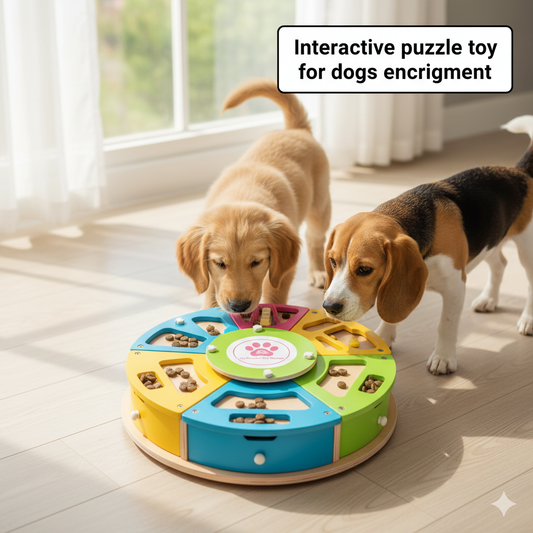 Interactive puzzle toy for dogs enrichment